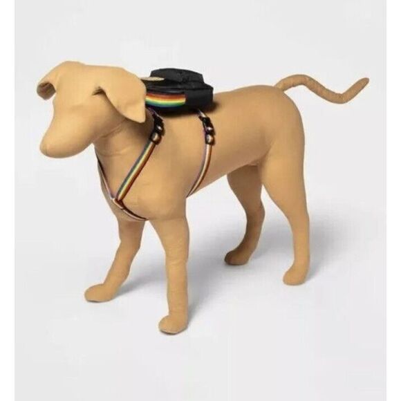 Pride Dog Backpack Bag Unconditional Love Rainbow Pet, New No Tags. - Picture 1 of 6